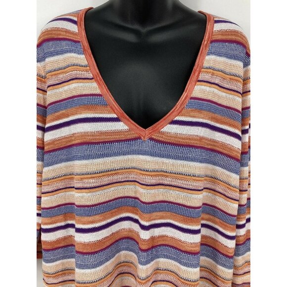 Chicos 3 Extra Large XL Tunic Linen Top Blouse - Picture 2 of 9